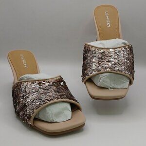 Lisa Vicky Pretty-V Sequin Mule Slides - 6M